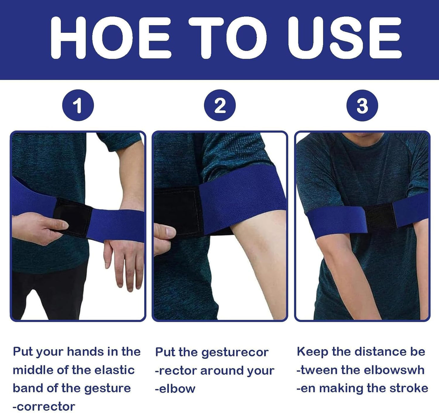 Golf Swing Training Aids, Golf Swing Trainer, Arm Band Trainer Value Pack, Golf Training Aids Professional Motion Posture Correction for Men Women Kids (Golf Swing Band-Blue)